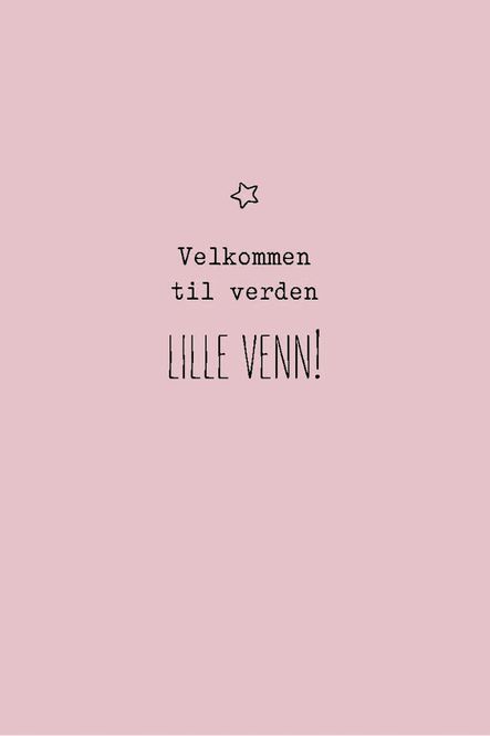 Hovedbilde Lille venn rosa